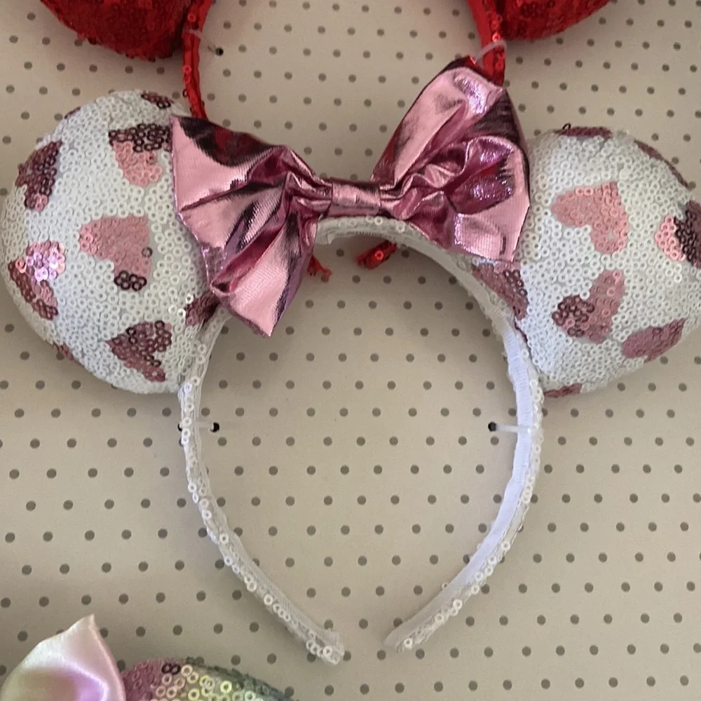 New Disney Minnie Mouse Deluxe Headband Set